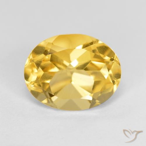 3.28ct 天然 ゴールド シトリン, 楕円形, VVS-VS