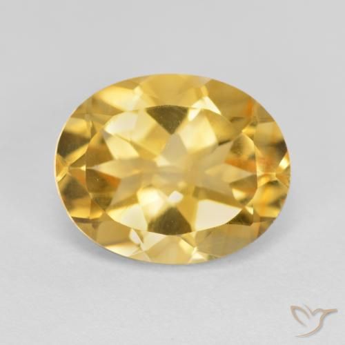 3.38ct 天然 ゴールド シトリン, 楕円形, VVS-VS