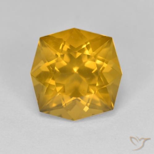 3.72ct 天然 ゴールデンオレンジ シトリン, ファンシー, VVS-VS