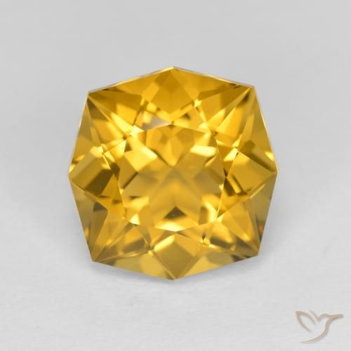 3.97ct 天然 ゴールデンオレンジ シトリン, ファンシー, VVS-VS