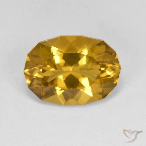 3.37ct 天然 ゴールデンオレンジ シトリン, ファンシー, VVS