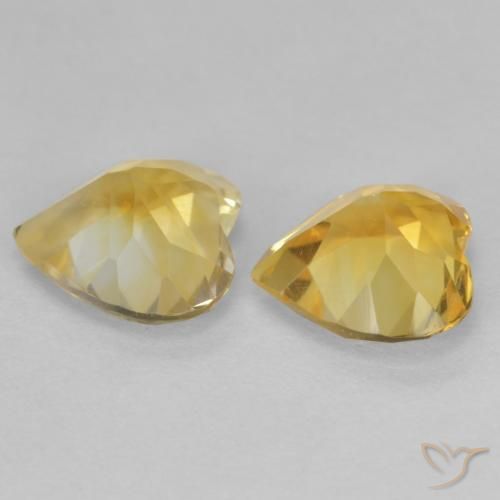 Shop natural 1.97ct 薄いゴールデンイエロー シトリン gems, 心臓, from ブラジル at GemSelect. In stock, global shipping!