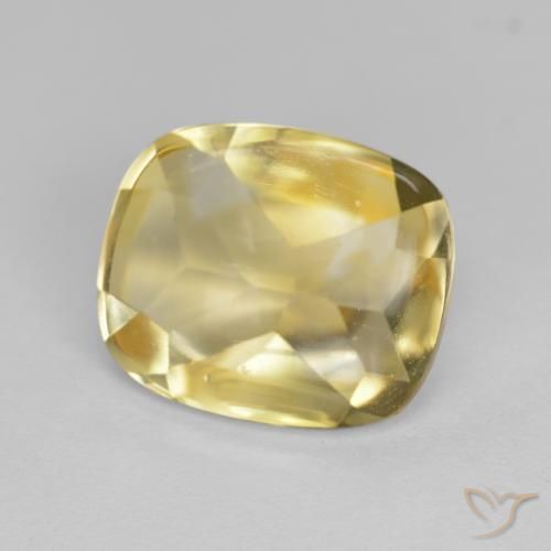 4.68ct 天然 ゴールド シトリン, クッション, 透明