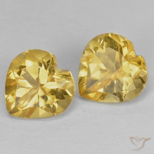 Shop natural 1.52ct ゴールド シトリン gems, 心臓, from ブラジル at GemSelect. In stock, global shipping!
