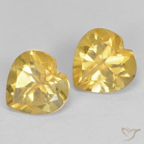 Shop natural 1.40ct ゴールド シトリン gems, 心臓, from ブラジル at GemSelect. In stock, global shipping!