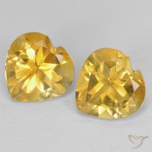 Shop natural 1.37ct ゴールド シトリン gems, 心臓, from ブラジル at GemSelect. In stock, global shipping!