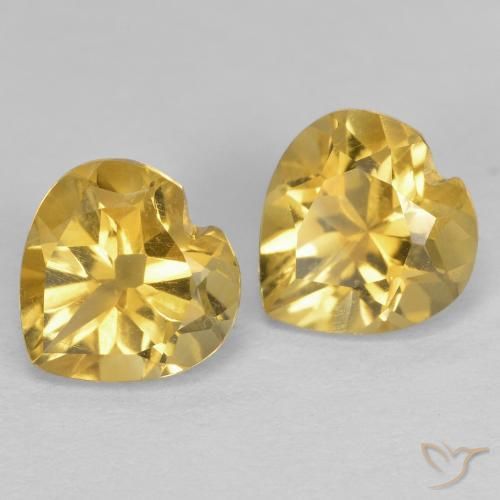 Shop natural 1.47ct 濃いゴールド シトリン gems, 心臓, from ブラジル at GemSelect. In stock, global shipping!