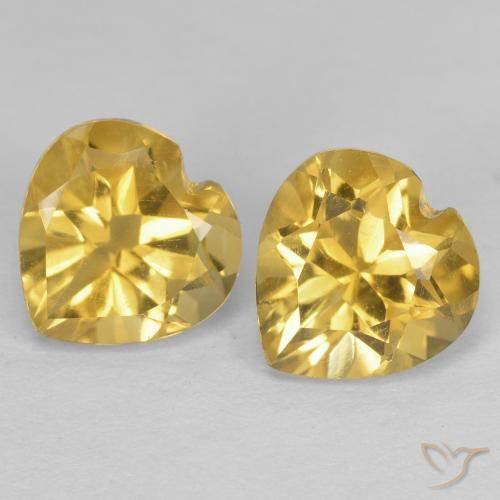 Shop natural 1.47ct 濃いゴールド シトリン gems, 心臓, from ブラジル at GemSelect. In stock, global shipping!