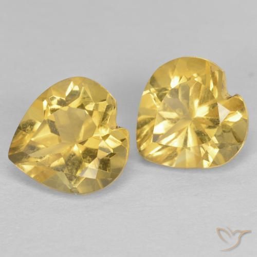 Shop natural 1.53ct ゴールド シトリン gems, 心臓, from ブラジル at GemSelect. In stock, global shipping!