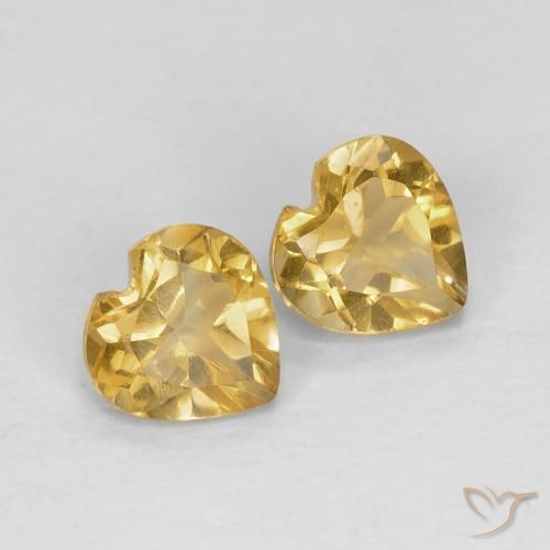Shop natural 0.83ct ライトゴールド シトリン gems, 心臓, from ブラジル at GemSelect. In stock, global shipping!