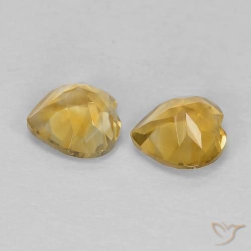 Shop natural 0.87ct ミディアムゴールデン シトリン gems, 心臓, from ブラジル at GemSelect. In stock, global shipping!