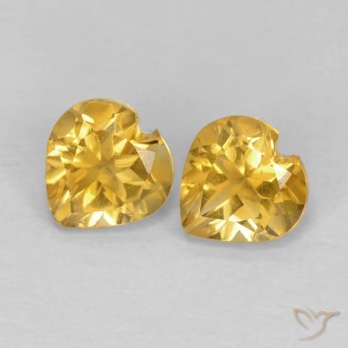Shop natural 1.00ct ミディアムゴールデン シトリン gems, 心臓, from ブラジル at GemSelect. In stock, global shipping!