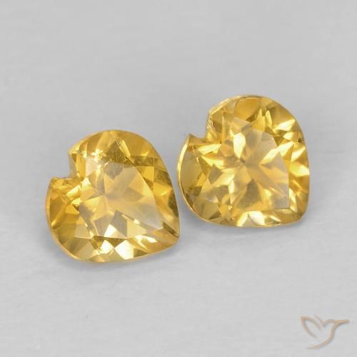 Shop natural 1.00ct ミディアムゴールデン シトリン gems, 心臓, from ブラジル at GemSelect. In stock, global shipping!