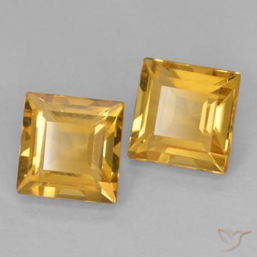 Shop natural 2.15ct ミディアムゴールド シトリン gems, 四角形, from ブラジル at GemSelect. In stock, global shipping!