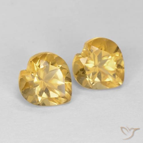 Shop natural 1.61ct ミディアムゴールデン シトリン gems, 心臓, from ブラジル at GemSelect. In stock, global shipping!