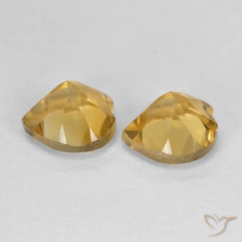 Shop natural 1.61ct ミディアムゴールデン シトリン gems, 心臓, from ブラジル at GemSelect. In stock, global shipping!