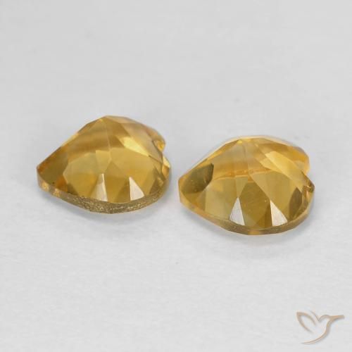 Shop natural 1.49ct 濃いゴールド シトリン gems, 心臓, from ブラジル at GemSelect. In stock, global shipping!