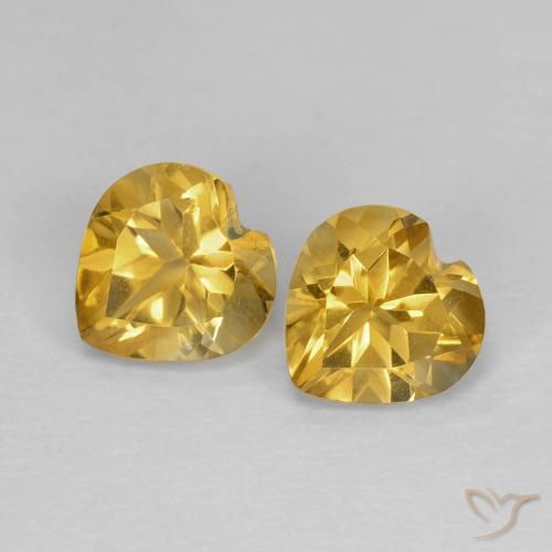 Shop natural 1.55ct ミディアムゴールデン シトリン gems, 心臓, from ブラジル at GemSelect. In stock, global shipping!