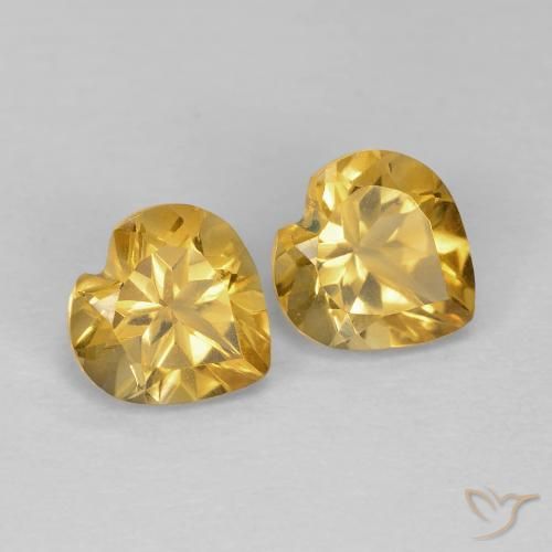 Shop natural 1.55ct ミディアムゴールデン シトリン gems, 心臓, from ブラジル at GemSelect. In stock, global shipping!