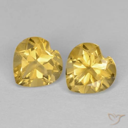 Shop natural 1.43ct 黄金色の黄色 シトリン gems, 心臓, from ブラジル at GemSelect. In stock, global shipping!
