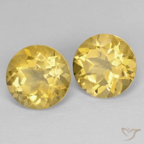 Shop natural 3.80ct ミディアムゴールド シトリン gems, ラウンド, from ブラジル at GemSelect. In stock, global shipping!