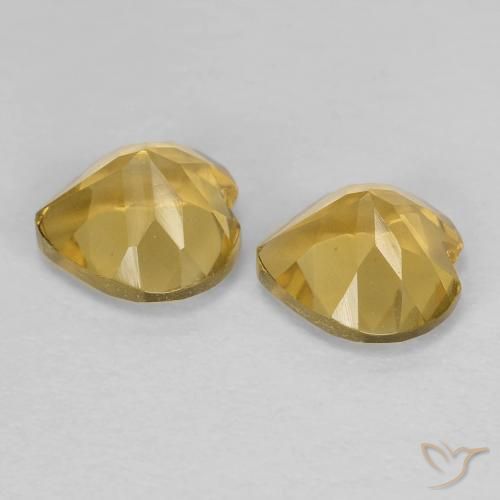 Shop natural 1.53ct ミディアムゴールド シトリン gems, 心臓, from ブラジル at GemSelect. In stock, global shipping!
