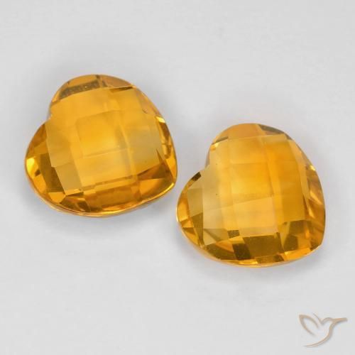 Shop natural 3.41ct オレンジゴールド シトリン gems, 心臓, from ブラジル at GemSelect. In stock, global shipping!