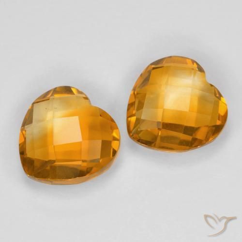Shop natural 3.50ct オレンジゴールド シトリン gems, 心臓, from ブラジル at GemSelect. In stock, global shipping!