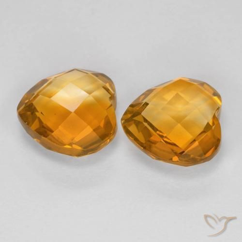 Shop natural 3.50ct オレンジゴールド シトリン gems, 心臓, from ブラジル at GemSelect. In stock, global shipping!