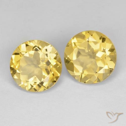Shop natural 3.72ct 黄金色の黄色 シトリン gems, ラウンド, from ブラジル at GemSelect. In stock, global shipping!