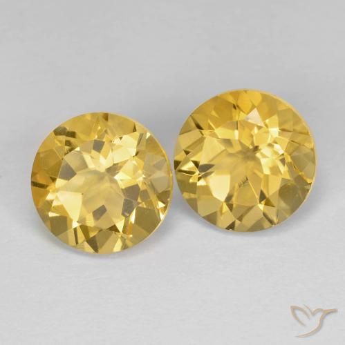 Shop natural 3.84ct ミディアムゴールデン シトリン gems, ラウンド, from ブラジル at GemSelect. In stock, global shipping!