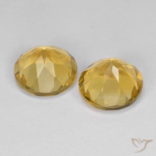 Shop natural 3.84ct ミディアムゴールデン シトリン gems, ラウンド, from ブラジル at GemSelect. In stock, global shipping!