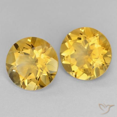 Shop natural 3.40ct ミディアムゴールデン シトリン gems, ラウンド, from ブラジル at GemSelect. In stock, global shipping!