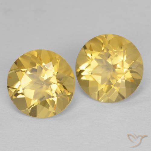Shop natural 3.34ct 明るいゴールド シトリン gems, ラウンド, from ブラジル at GemSelect. In stock, global shipping!