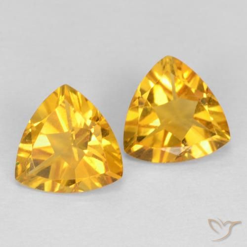 Shop natural 1.25ct ミディアムゴールド シトリン gems, トリリオン, from ブラジル at GemSelect. In stock, global shipping!