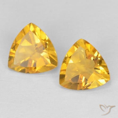 Shop natural 1.25ct ミディアムゴールド シトリン gems, トリリオン, from ブラジル at GemSelect. In stock, global shipping!