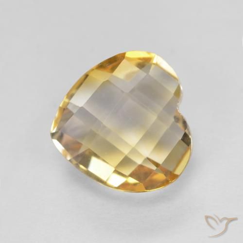 0.82ct 天然 ゴールド シトリン, 心臓, VVS