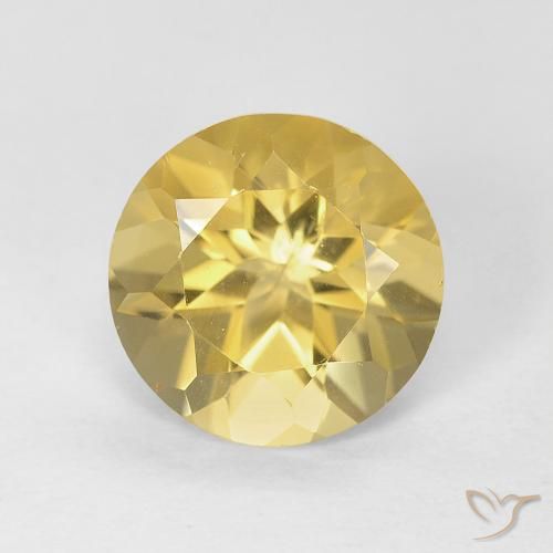 1.71ct 天然 ゴールド シトリン, ラウンド, VVS