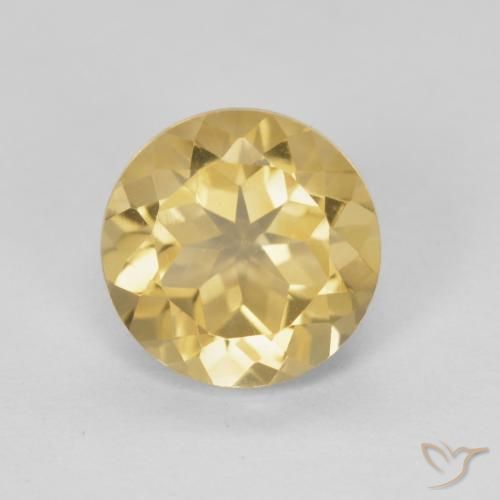 1.84ct 天然 ゴールド シトリン, ラウンド, VVS