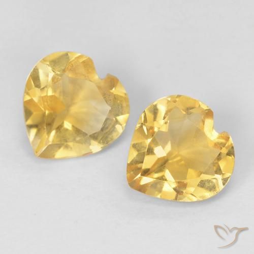 Shop natural 1.21ct ライトイエロー シトリン gems, 心臓, from ブラジル at GemSelect. In stock, global shipping!