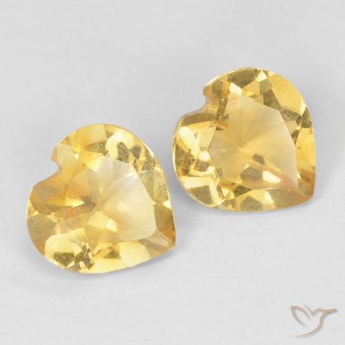 Shop natural 1.21ct ライトイエロー シトリン gems, 心臓, from ブラジル at GemSelect. In stock, global shipping!