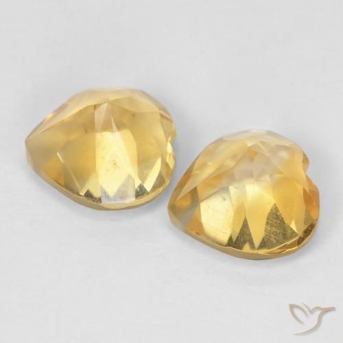 Shop natural 1.59ct 黄色がかったゴールド シトリン gems, 心臓, from ブラジル at GemSelect. In stock, global shipping!