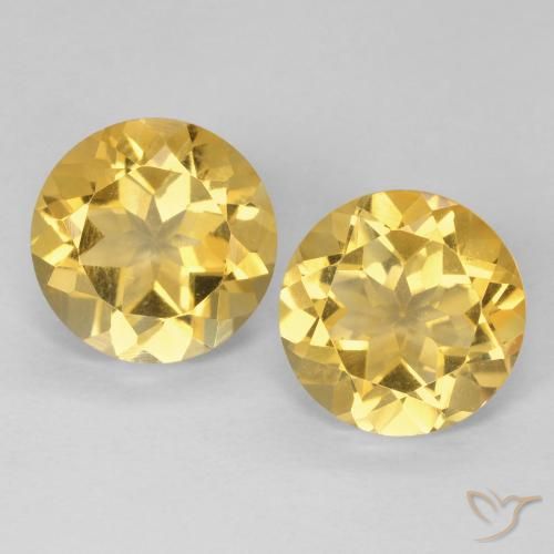 Shop natural 3.71ct ゴールド シトリン gems, ラウンド, from ブラジル at GemSelect. In stock, global shipping!