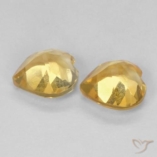 Shop natural 1.41ct ミディアムゴールド シトリン gems, 心臓, from ブラジル at GemSelect. In stock, global shipping!