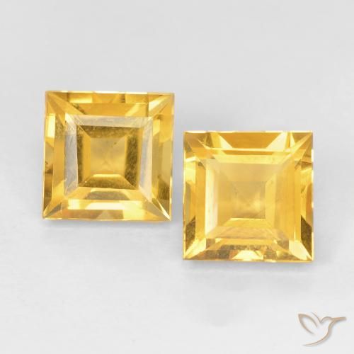 Shop natural 2.15ct ミディアムゴールド シトリン gems, 四角形, from ブラジル at GemSelect. In stock, global shipping!