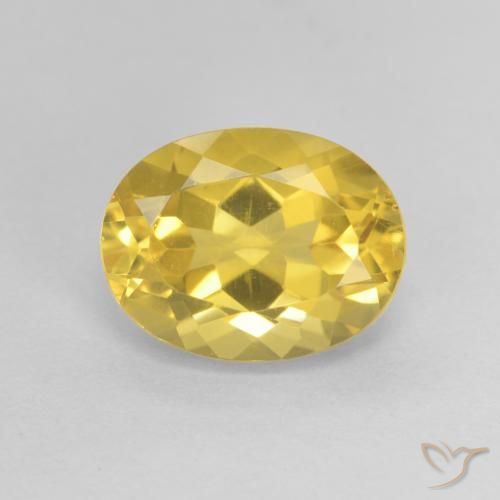 1.93ct 天然 ゴールドオレンジ シトリン, 楕円形, VVS-VS
