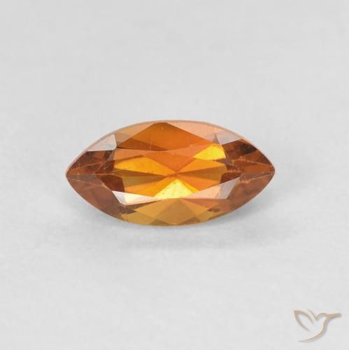 0.66ct 天然 ディープオレンジ シトリン, マーキーズ, VVS-VS