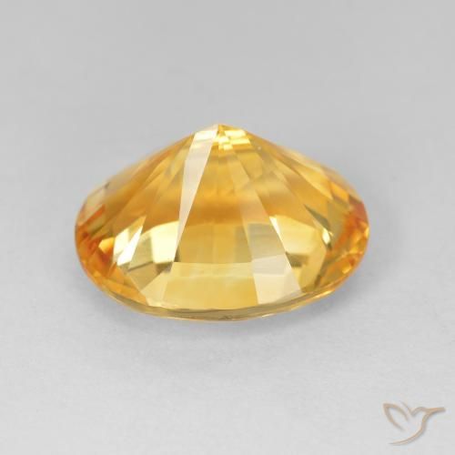 4.50カラットの天然Medium Dark-Goldenシトリン、楕円形、VVS