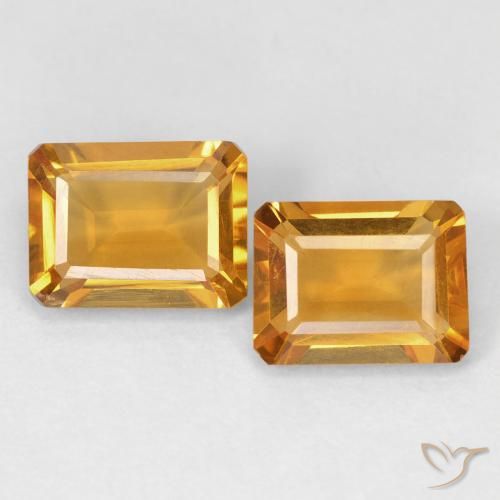Shop natural 2.91ct 濃いオレンジゴールド シトリン gems, 八角形 / エメラルドカット, from ブラジル at GemSelect. In stock, global shipping!