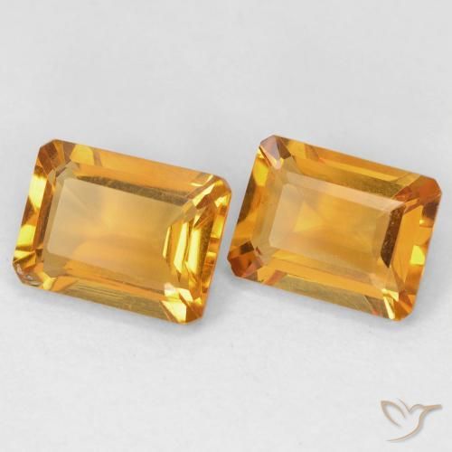 Shop natural 2.91ct 濃いオレンジゴールド シトリン gems, 八角形 / エメラルドカット, from ブラジル at GemSelect. In stock, global shipping!